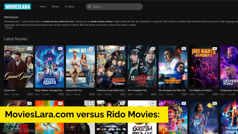 MoviesLara.com VS Rido Movies: In 2024 Best Place For Free, No Signup Streaming Video